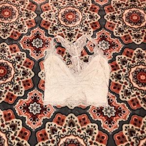 R.N.B White Lace Halter Bralette